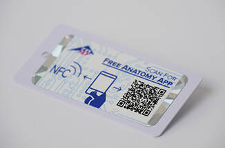 NFC-Etikett für 3B Smart Anatomy | © smart-TEC GmbH & Co. KG