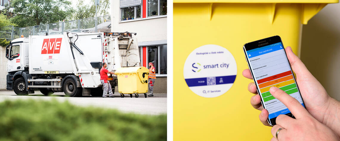 Die smart-TEC Mülltonne macht Container intelligent | © RATHGEBER GmbH & Co. KG